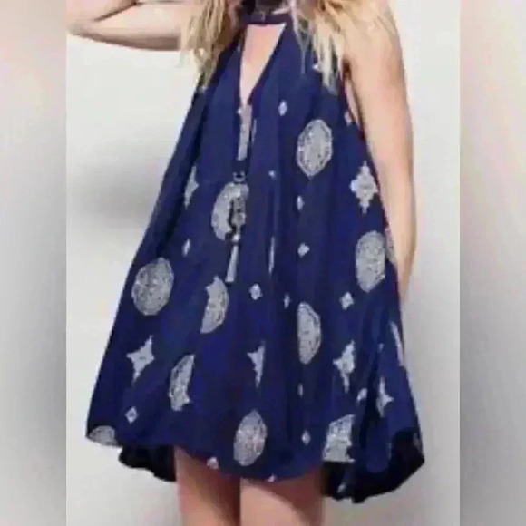 Free People medallion print mini dress - Picture 1 of 5